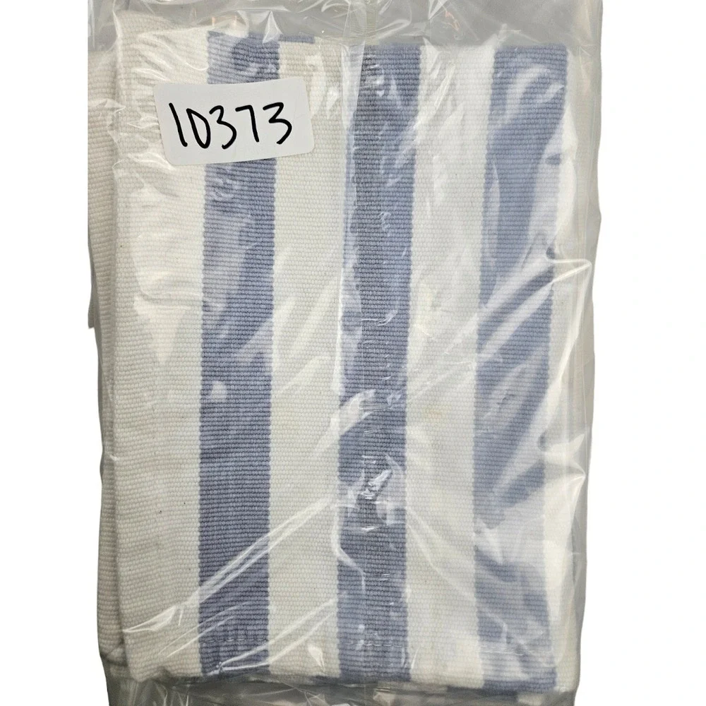 Pier 1 Imports Set of 2 100% Cotton Placemats 13x19 Canvas Striped Made in India